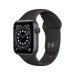 Apple Watch Series 6 (GPS, 40mm) - Space Gray Aluminum Case with Black Sport Band (Renewed)