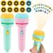 Forhome flashlights Projector for Children 2 Projection Light Toys Dia projector flashlight with 80 animal patterns children's projector flashlight for boys and girls