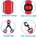 Petbonus Double Dog Leash for 2 Dogs - Adjustable Reflective Leash with Padded Handles for Medium & Large Dogs - No Tangle Design (Red) - Buy Online on GoSupps.com