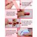 Kalolary Red Chrome Gel Nail Strips - Metallic Nail Wraps for Christmas & New Year | Long Lasting Salon Quality | International Shipping - Buy Online on GoSupps.com