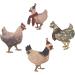 8pcs Cute Chicken Pendant Set - Wooden Hanging Ornaments for Jewelry Making & Decoration | Shop Internationally - Buy Online on GoSupps.com