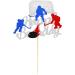 Arthsdite 1Pc Ice Hockey Cake Topper Happy Birthday Sign Sport Cake Decorations Puck Theme for Kids Girl Boy Man Women Birthday Party Supplies - Sliver Glitter Silver - Buy Online on GoSupps.com