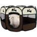 Pet Portable Foldable Playpen  Exercise 8-Panel Kennel Mesh Shade Cover Indoor/Outdoor - Buy Online on GoSupps.com
