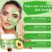 Pjordo Avocado Green Tea Clay Mud Mask 150g/5.29 Oz - Skin Care Detox Face Mask for Deep Cleansing, Oil Control, Anti-Acne, and Pore Refining - Includes Mask Brush for Soothing and Nourishing - Buy Online on GoSupps.com