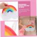 Rainbow Bath Balls & Sponges - Cute Bathroom Accessories for Kids | Minkissy 8 Pcs Shower Mesh Set - Buy Online on GoSupps.com