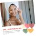 FRCOLOR 5pcs Heart Shaped Konjac Sponges - Gentle Facial Cleansing & Exfoliating Scrub - International Shipping - Buy Online on GoSupps.com