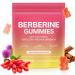 Berberine Gummies 1000mg with Ceylon Cinnamon Milk Thistle Sugar-Free Berberine Supplement for Metabolism Immunity Energy Gut Health Berberine Supplement Gummies 60 Count (Pack of 1)