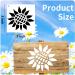 64 Piece Reusable Flower Plant Stencils for Painting on Various Surfaces - DIY Art and Craft Templates for Wood, Walls, Fabric, and More - Buy Online on GoSupps.com