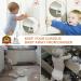 Mybabyly Baby Proofing Cabinet Locks 12 pcs - No Drill Safety Latches for Cabinets & Drawers with Corner Protectors - White - Buy Online on GoSupps.com