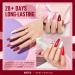 MEFA Red Gel Nail Polish Set 12 Colors Pink Brown Gel Polish Set Dark Red Gel Polish Soak Off UV Led Gray Glitter Nail Gel Manicure at Home DIY Salon for Women - Buy Online on GoSupps.com