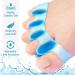 Bukihome Silicone Toe Spreader | 6 Hallux Correction Gel Toe Separators | Bunion Relief | Blue - Buy Online on GoSupps.com