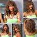 OUFEI Brown Wigs for Women Short Wavy Wig With Bangs Natural Synthetic Hair Heat Resistant Wigs for Daily Party Cosplay Wear Brown(278-3) - Buy Online on GoSupps.com