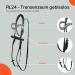 RL24 Leather Bridle for Wooden Horses - Black/Pink | Funny HKM Horse Toys & Accessories for Children - Buy Online on GoSupps.com