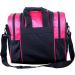 Kawagarbo Single Ball Bowling Bag with Padded Holder - Black/Pink, Fits Mens Size 14 Shoes - Buy Online on GoSupps.com