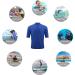 Men's Quick Dry UPF 50 Rash Guard for Beach & Water Sports - Large Mazaring Blue - Buy Online on GoSupps.com