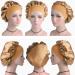Silk Night Sleep Cap for Women - Wide Band Satin Bonnet for Black & Curly Hair - Gold - Buy Online on GoSupps.com