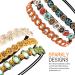 Teenitor 6pcs Rhinestone Beaded Headbands - Elastic Hair Accessories for Women & Girls | Multicolor - Buy Online on GoSupps.com