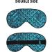 Fish Scale Print Unisex Sleeping Eye Mask | Soft Comfortable Light-Blocking Sleep Mask - Ideal for Travel & Relaxation - Buy Online on GoSupps.com