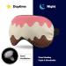 Soft Blackout Eye Mask for Sleeping - Adjustable Straps & Light Chocolate Cream Design for Women | Travel-Friendly No Pressure Eye Mask - Buy Online on GoSupps.com