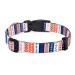 Mihqy dog collar adjustable soft & comfort dog collar Bohemian flowers geometric trunk design for small medium and large dogs (colorful symbols s) s (neck circumference 25-40 cm width 1.5 cm) colorful symbols