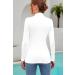SHEIUGU Women's Mock Turtle Neck Fitted Underwear Tee - Long Sleeve, X-Small, White - Buy Online on GoSupps.com