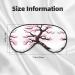 Silky Cherry Blossom Sleep Masks - Soft Satin Eye Cover for Travel & Naps | Unisex Blindfolds for Ultimate Comfort - Buy Online on GoSupps.com