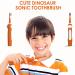 Dinosaur Electric Toothbrush for Kids | Sonic Toothbrush with Timer & Reminder | 5 Modes + 4 Brush Heads | Rechargeable & Wall-Mounted Holder | Ages 3-12 - Buy Online on GoSupps.com
