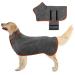 Jostift Dogenbadema microfiber dog bathrobe bath towel dog bemper coat extra absorbent fast drying dog bemper with adjustable straps for large means and small dogs (L)