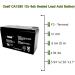 Casil 12V 8Ah Replacement Battery - Compatible with Power Rite PRB128 | International Shipping Available - Buy Online on GoSupps.com
