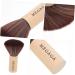 minkissy Record Cleaning Brush Highlighter Makeup Brush Fluffy Makeup Blending Foundation Makeup Wooden Handle Facial Brush Concealer Brush Face Miss Hair - Buy Online on GoSupps.com