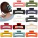 12 Pcs Large Hair Claw Clips, 4.1 Inch Non Slip Claw Clips for Thick Hair & Thin Hair, Big Hair Clips for Women Rectangle Hair Claw Clips Square Jaw Clips Square Rectangle