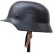 ANQIAO WWII German M35 Helmet with Net Cover - Steel Soldier Stahlhelm in Black Green Color - Buy Online on GoSupps.com
