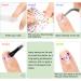 12 Sheets Butterfly Nail Art Stickers - Self-Adhesive Flower Pattern Decals for Women & Girls | Colorful, Mixed Design Manicure Decorations - Buy Online on GoSupps.com