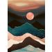 Hestarcul Diamond Painting Mountain Kit Diamond Art Kits for Adults Abstract Scenery Paint with Diamonds Round for Gift Wall Decor(12x16) (Mountain) Abstract-1