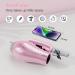 DAN Technology Hair Styling Set - Travel Hair Dryer Mini Flat Iron Curling Iron European Plug Dual Voltage - Portable & Stylish in Pink - Buy Online on GoSupps.com