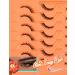 L Curl Cat Eye Half Lashes - 7 Pairs, Wispy & Natural Look, Winged Fox Eye Design, Short Eyeliner Effect - Goddvenus - Buy Online on GoSupps.com
