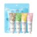 4 Pack Hand Cream for Women, Moisturizing Hand Cream, Shea, Matcha, Chamomile, Cherry Blossom, Travel Size for Dry Cracked Hands, Non-Sticky,
