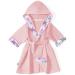 Pepi made in Poland bathrobe children baby unisex - bathrobe children boy 100% cotton - children bathrobe girl with hood unit size Hummingbird pastel pink m