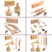 Bictive Professional Maderotherapy Set - 6-Piece Lymphatic Drainage & Anti-Cellulite Massage Tools Wooden Massager & Cellulite Scooter - Buy Online on GoSupps.com