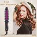 Mini 1 Inch Travel Curling Iron Brush with Tourmaline Ceramic Barrel - Anti-Scald Curling Wand for Short/Shoulder Hair - Buy Online on GoSupps.com