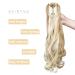 Shop Gairyan 50cm Ponytail Hair Extensions - Long Curly Claw Clip Wavy Synthetic Hair in Sandy Blonde & Bleached Blonde - Buy Online on GoSupps.com