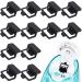 USEAMIE 12 Packs Silicone Refills Pods Compatible with Navage Salt Water Pods Nasal Care Treatment Replacement Accessories Save Salt Clips 12-black