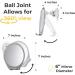 Honeybull Shower Mirror for Shaving | Suction Cup & Razor Holder | Chrome Bathroom Accessories - Buy Online on GoSupps.com