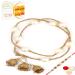 Ghasitaram Gifts Rakhis Online - Rakhi for Brother- Pure as Pearls rm112 Bhaiya Bhabhi Rakhi with 200 GMS of Besan Barfi Rakhi Set with 200 gms of Besan Barfi