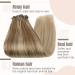 FSHINE Real Hair Extensions - Light Blond to Ash Blond 55cm Clip-Ins 120g 7 Pieces for Short Hair | Double Shot #10/16/16 - Buy Online on GoSupps.com