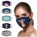 Riou 5 piece Christmas Mundsprung Washable with motif colored comfortable breathable mouth and nose protection bandana neckerchief for women men