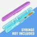 Medarchitect PSC Portable Insulin Prefilled Syringe Case for Diabetes - Light Blue Transparent+Solid Purple (2 Count) - Buy Online on GoSupps.com