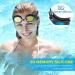 Portzon Dynamics Anti-Fog Clear Swimming Goggles for Adults - Black - Buy Online on GoSupps.com