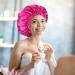 Edoneery Satin Hair Cap for Women - Silk Sleep Cap for Natural Hair in Mei Red | Best for Overnight Protection & Frizz Control - Buy Online on GoSupps.com