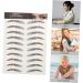 SKISUNO 9 Sheets Waterproof Eyebrow Stickers Artificial Eyebrow Temporary Brow Tattoos Eyebrow Trimming Tool - Buy Online on GoSupps.com